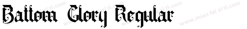 Battom Glory Regular字体转换